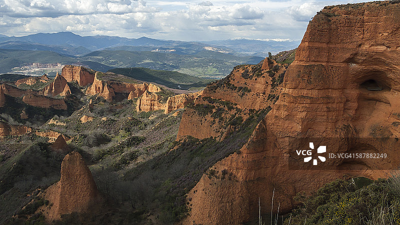 Las Médulas 古罗马金矿图片素材