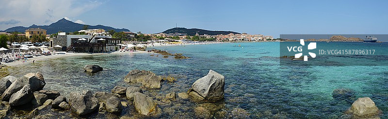 法国科西嘉岛利勒鲁斯全景图片素材