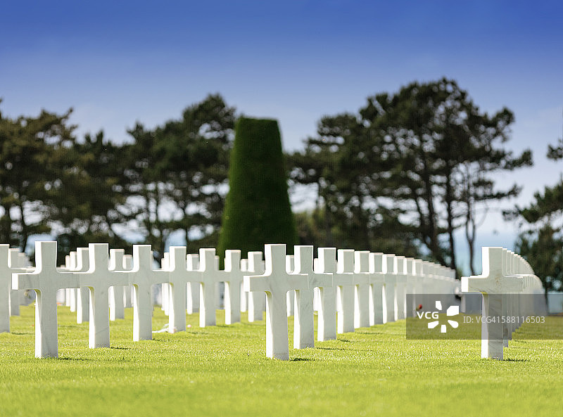 诺曼底美军公墓图片素材