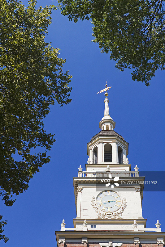 独立厅钟楼图片素材