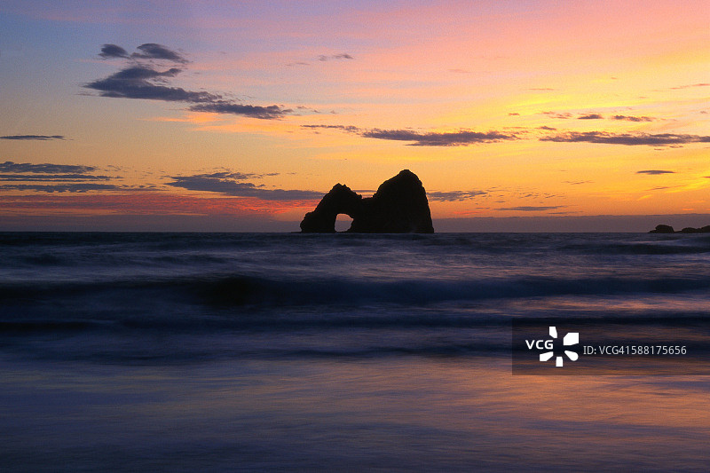 日落时分的马克拱门图片素材