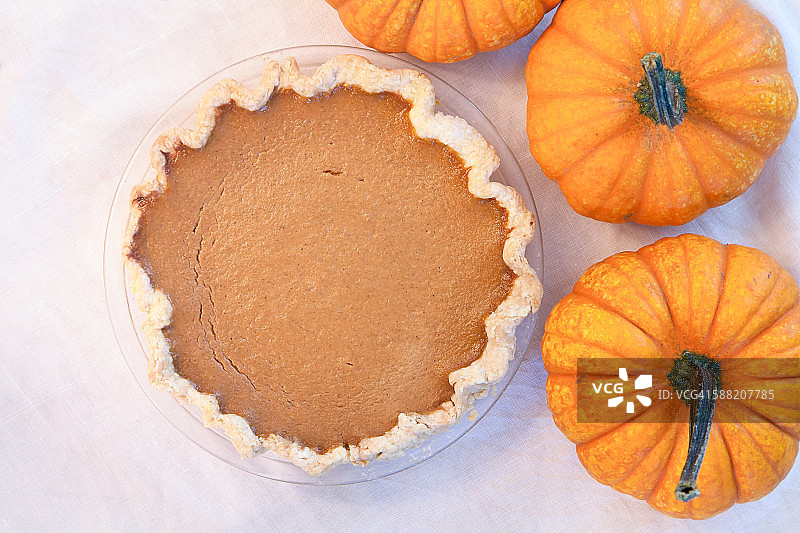 有机南瓜派图片素材