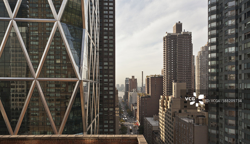 美国纽约曼哈顿中城城市景观图片素材