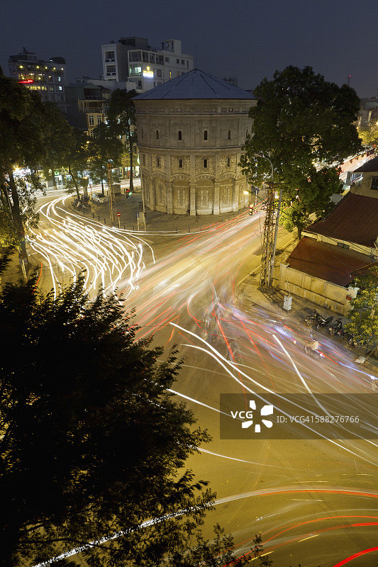 越南河内，光迹和水塔图片素材