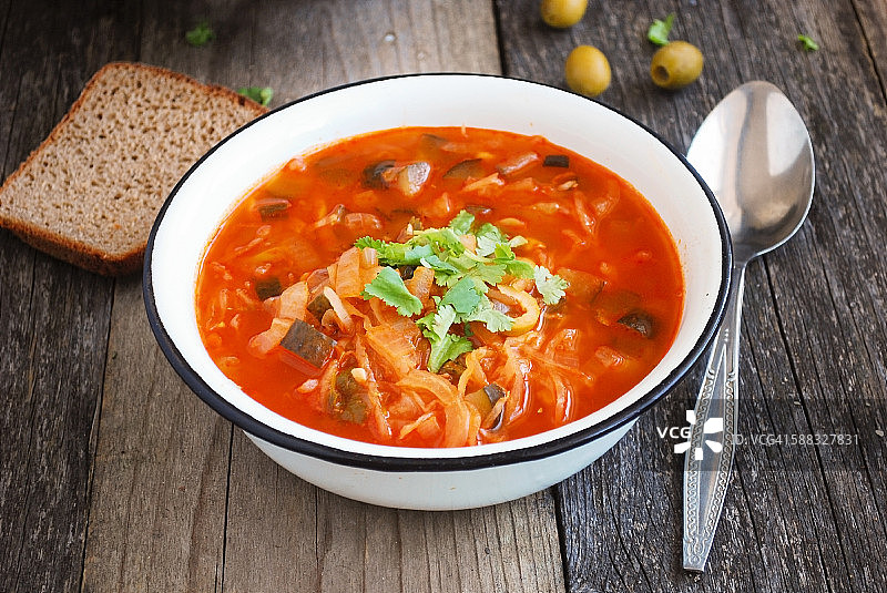 索良卡：俄罗斯汤图片素材