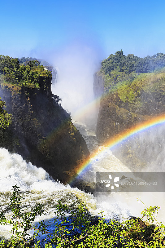 南部非洲津巴布韦维多利亚瀑布图片素材