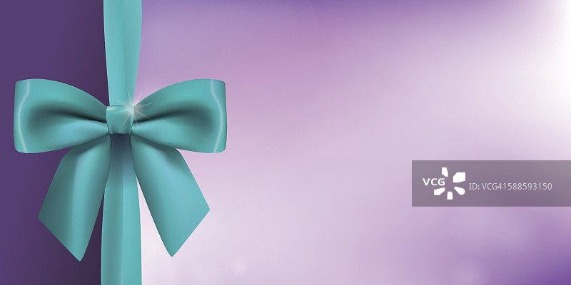 比例1:2的缎带蝴蝶结横版背景图片素材