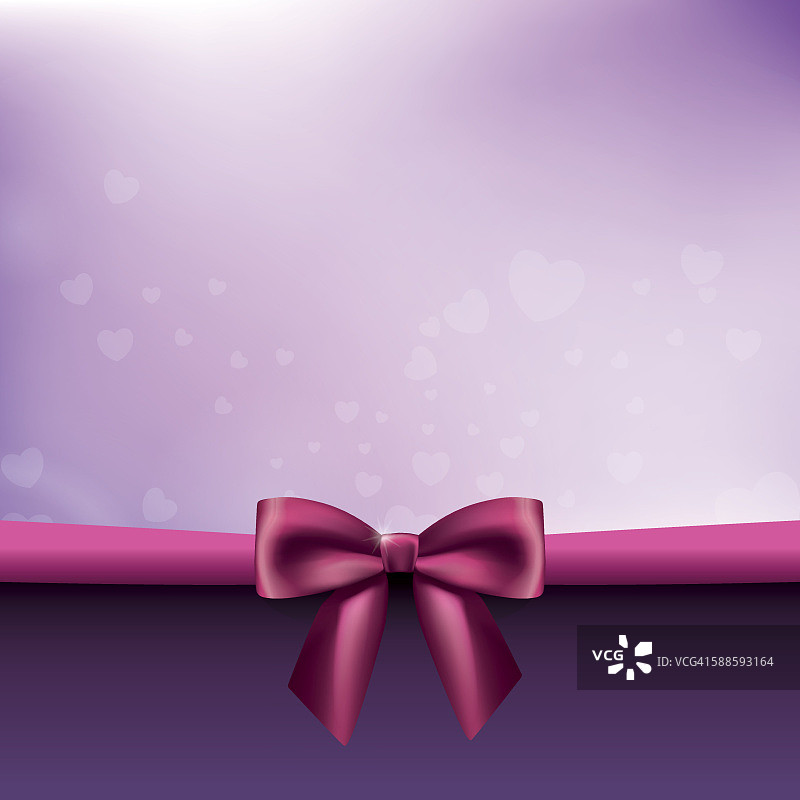 粉色缎带蝴蝶结方形背景图片素材