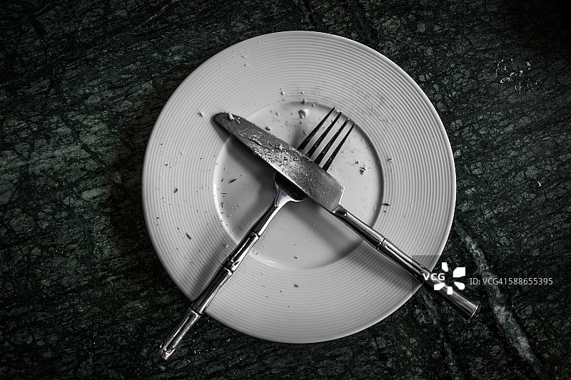 用餐完毕图片素材