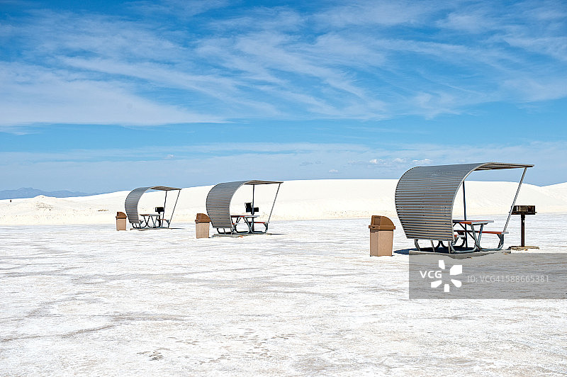 美国新墨西哥州白沙国家纪念地图片素材