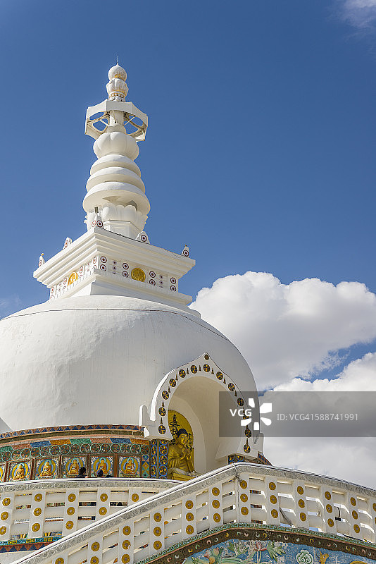 Shanti Stupa图片素材