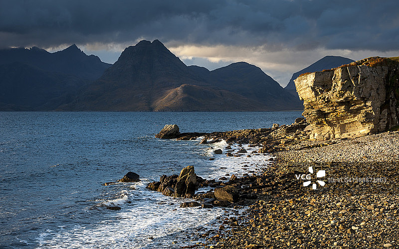 苏格兰斯凯岛埃尔戈尔的壮观景色图片素材