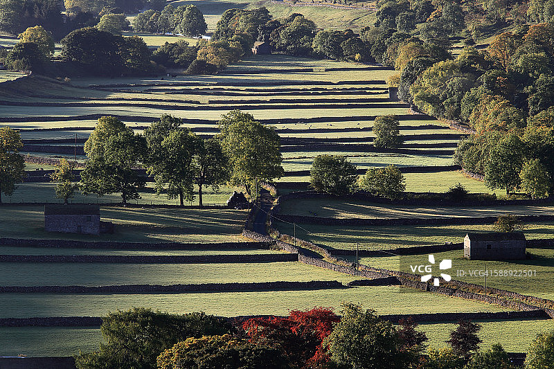 约克郡山谷上瓦费代尔图片素材