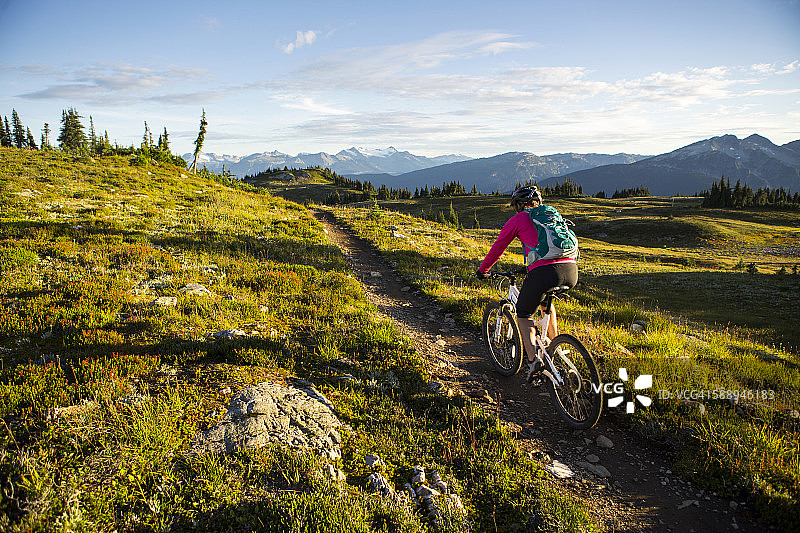 山地自行车运动图片素材