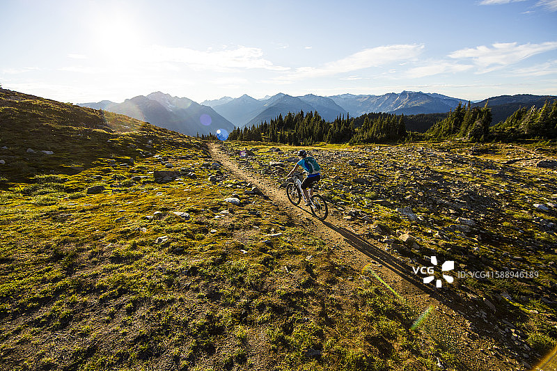 山地自行车运动图片素材