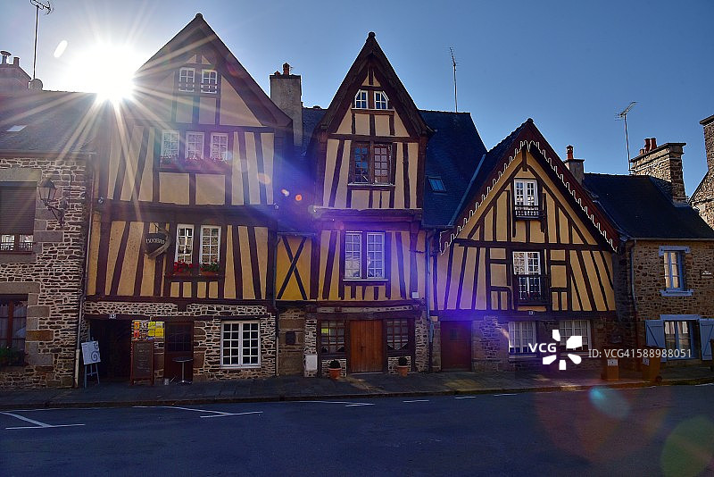 木结构房屋图片素材