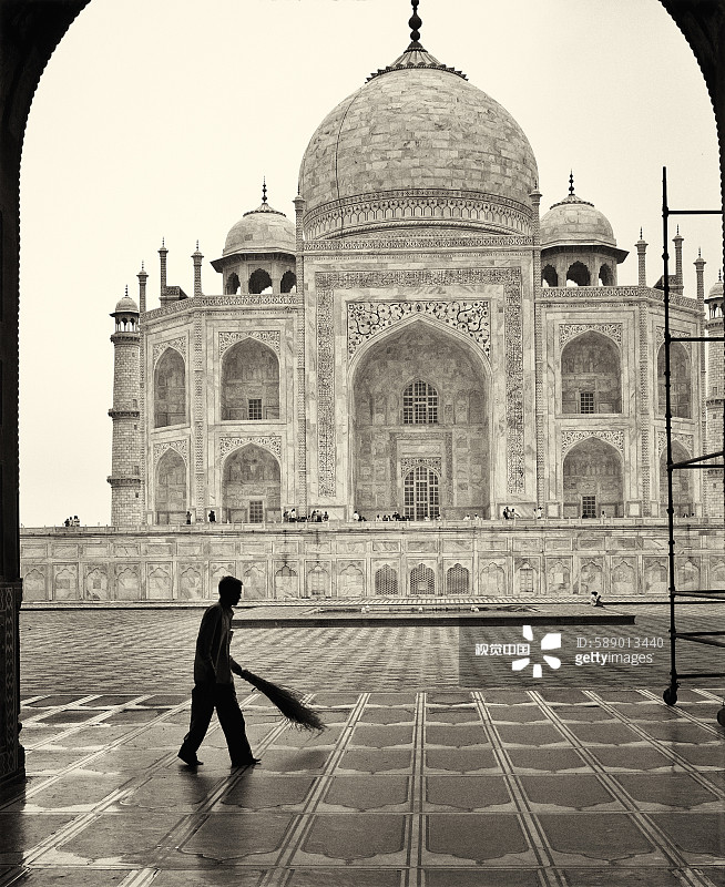 泰姬陵，阿格拉，印度图片素材