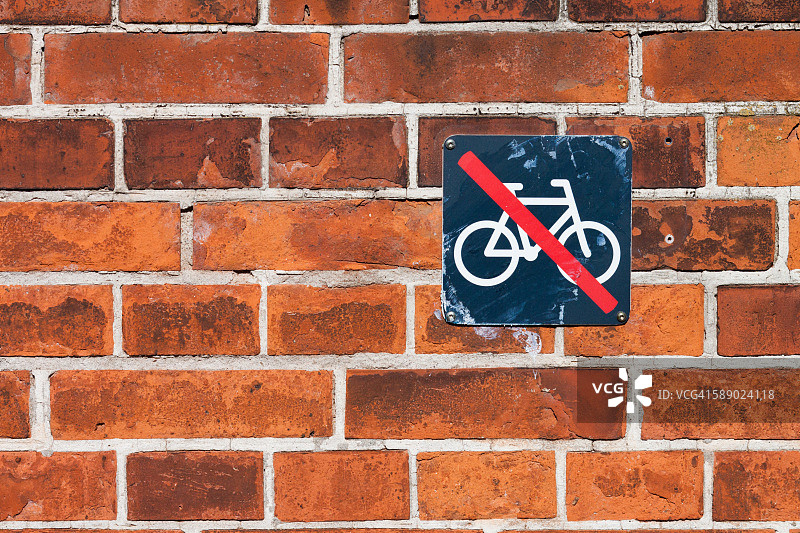 禁止自行车标志图片素材