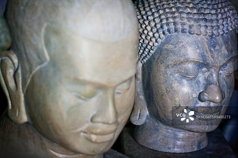 大理石佛头图片素材