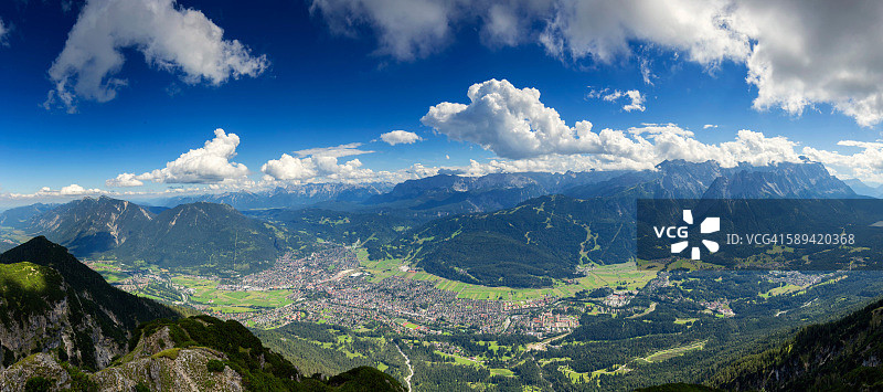 德国加米施-帕滕基兴，晴天图片素材