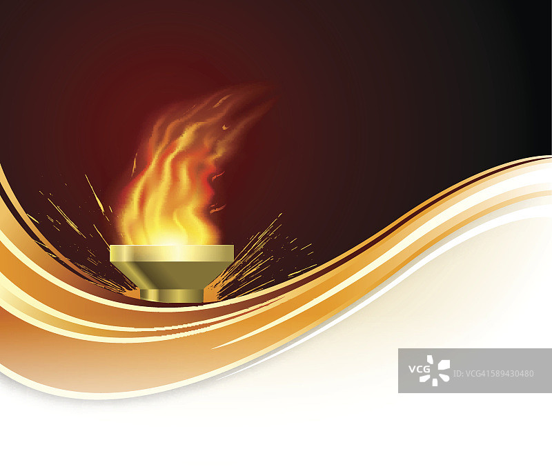 火焰波浪背景图片素材