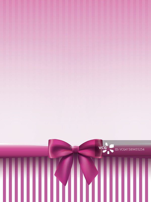 粉色缎带蝴蝶结的竖版背景图片素材