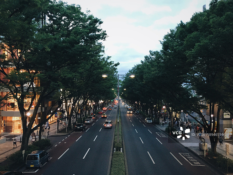 日本东京表参道购物街图片素材
