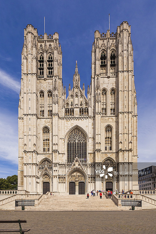 比利时布鲁塞尔圣弥额尔圣古都拉主教座堂图片素材