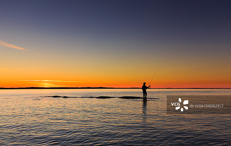 渔夫轮廓图片素材