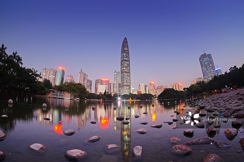 深圳荔枝公园夜景图片素材