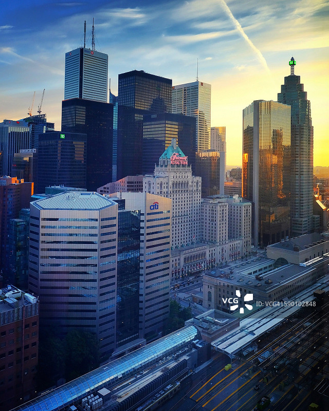 多伦多金融区的日出图片素材