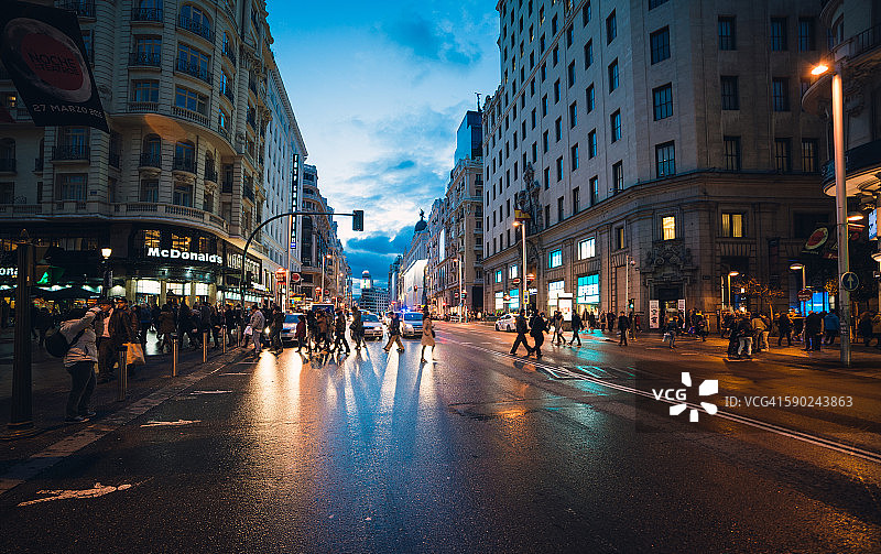 马德里格兰大道图片素材