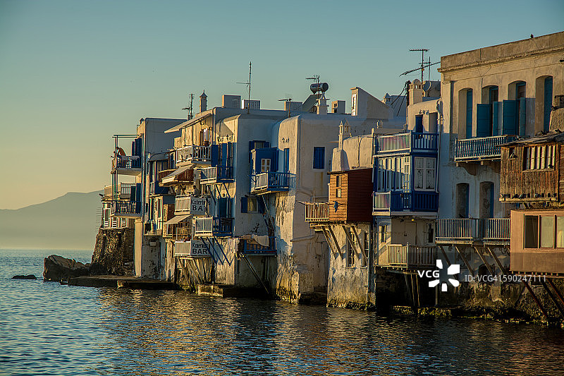 米科诺斯的小威尼斯图片素材