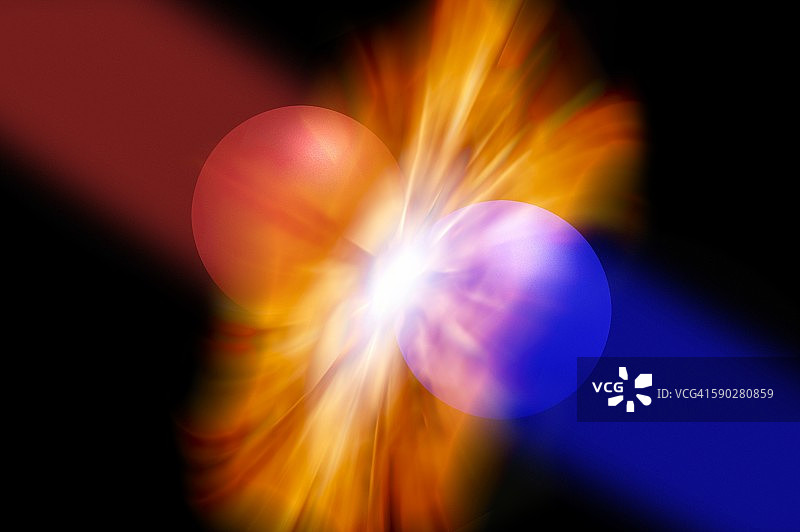 粒子碰撞图片素材