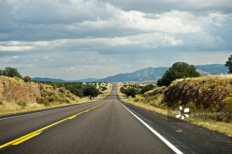 美国新墨西哥州索科罗县抹大拿的60号公路图片素材