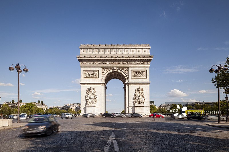 凯旋门与戴高乐广场图片素材