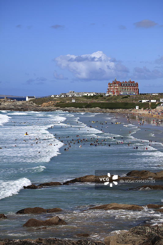 纽基镇的菲斯特拉尔冲浪海滩图片素材