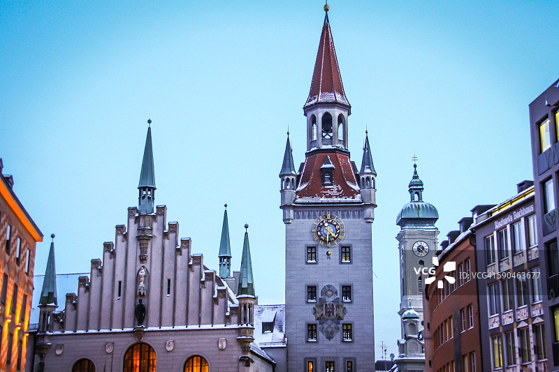 德国巴伐利亚慕尼黑老市政厅图片素材