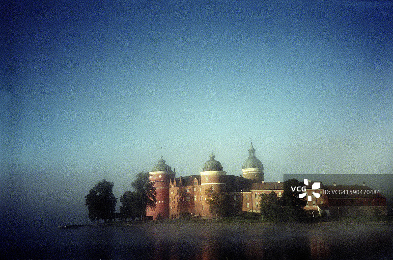 瑞典梅拉伦湖的格里普斯霍尔姆城堡图片素材