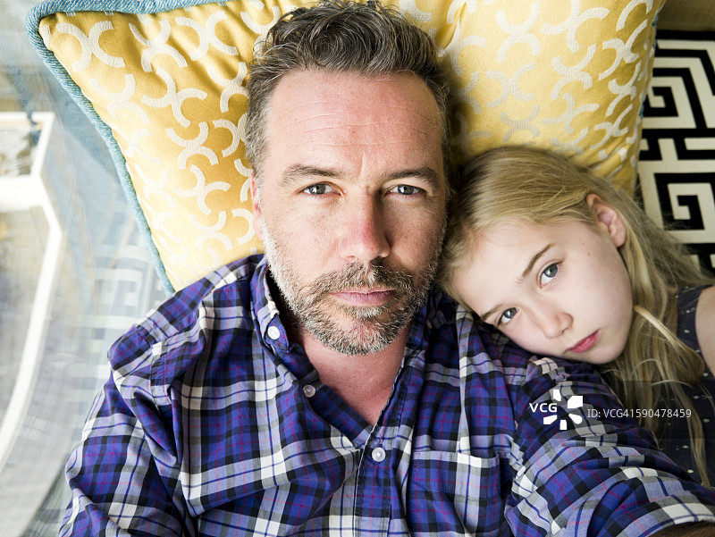 父女肖像图片素材