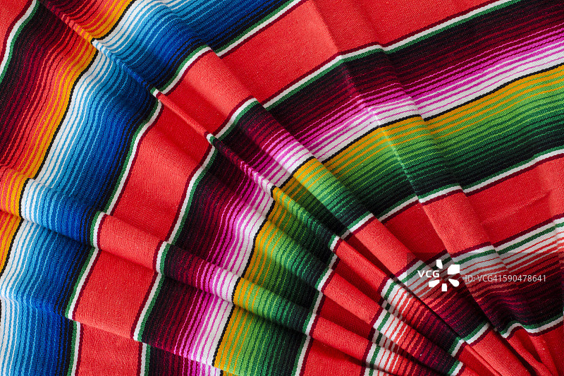 萨尔蒂约披毯：墨西哥传统纺织品图片素材