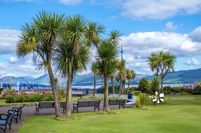冬季花园海滨景色，罗撒，比特岛图片素材