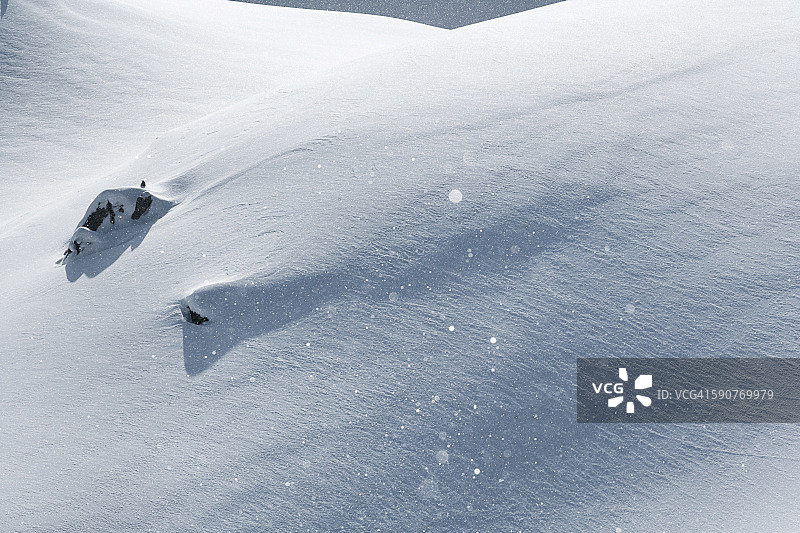 奥地利蒂罗尔伊施格尔山脉雪景图片素材