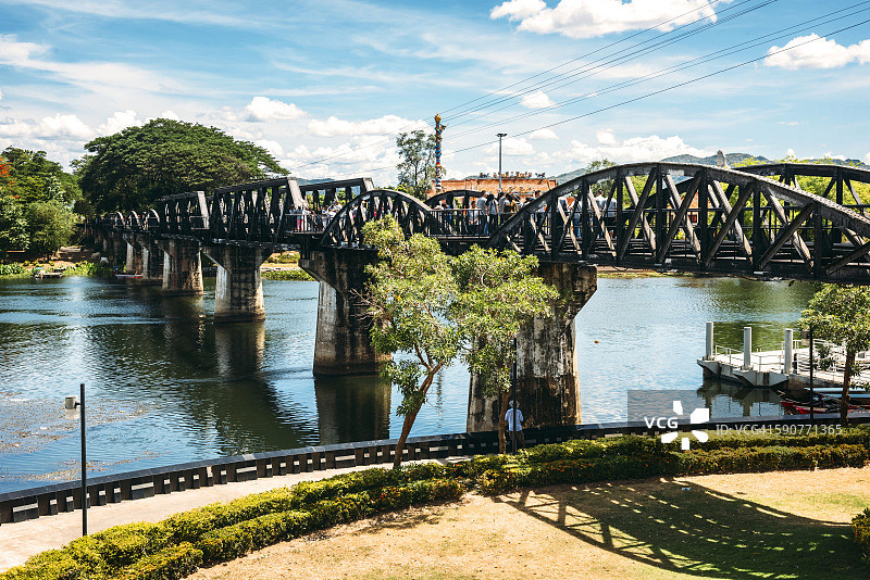泰国北碧府：桂河大桥景观图片素材