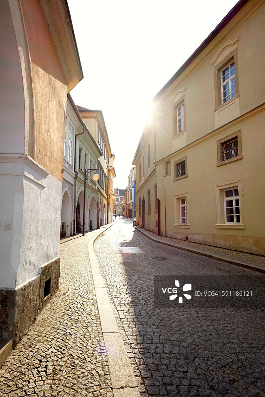 捷克共和国库特纳霍拉的巷子图片素材