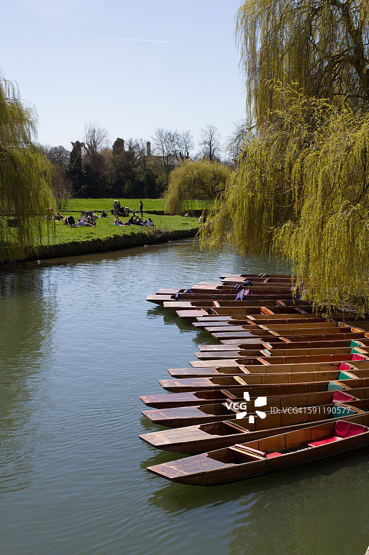 剑桥康河撑篙图片素材