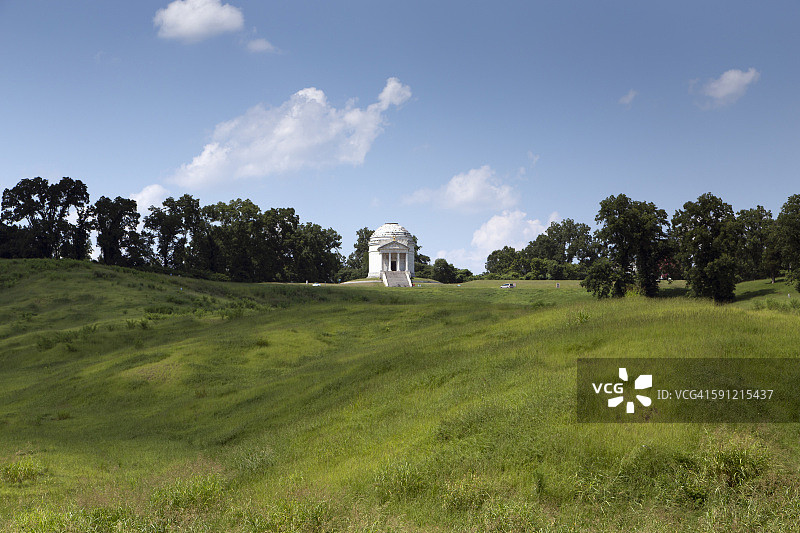 美国密西西比州维克斯堡国家公墓图片素材