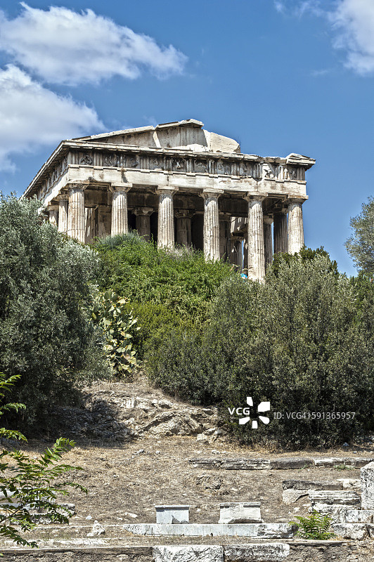 雅典集市的赫菲斯提翁神庙图片素材