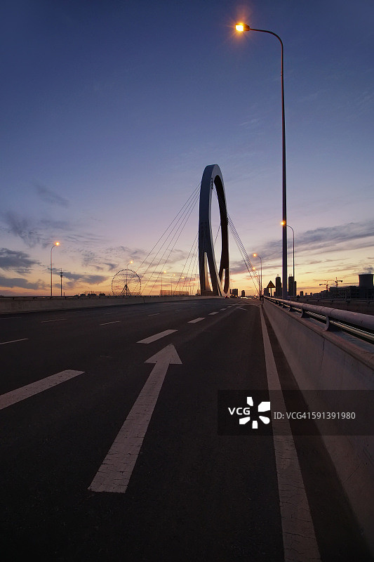 中国四平市的立交桥图片素材