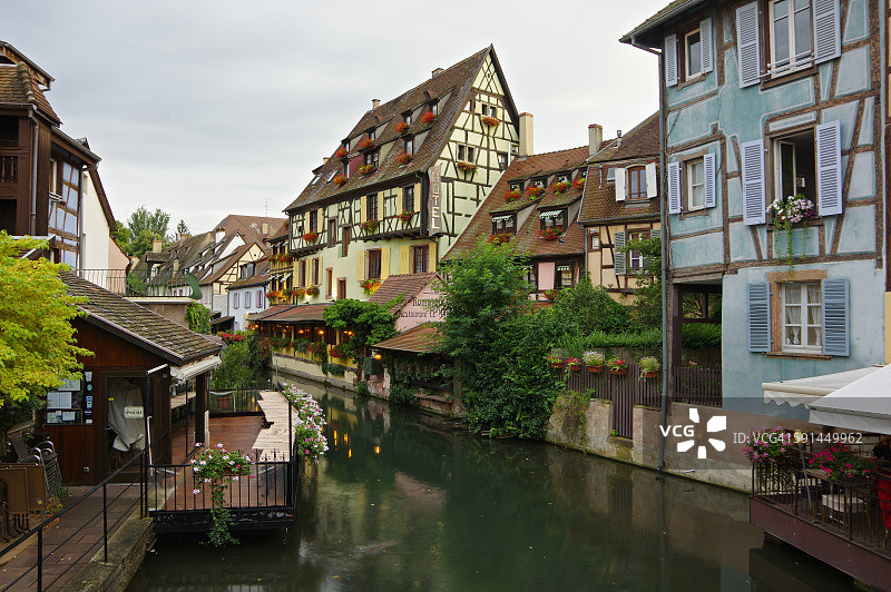 科尔马及其运河风光（法国阿尔萨斯）图片素材